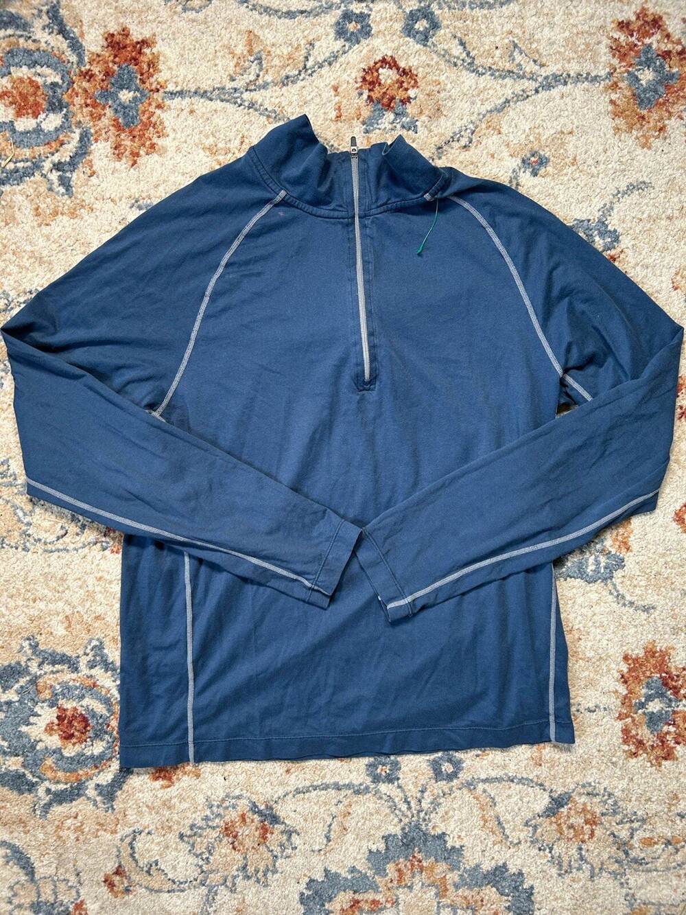 Cloudveil Men’s Medium Fleece Half Zip Pullover in Blue